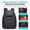 Fenruien Men 36L Business Backpack USB Waterproof  Multi Pocket Backpacks Fit 17.3 Inch Laptop 4