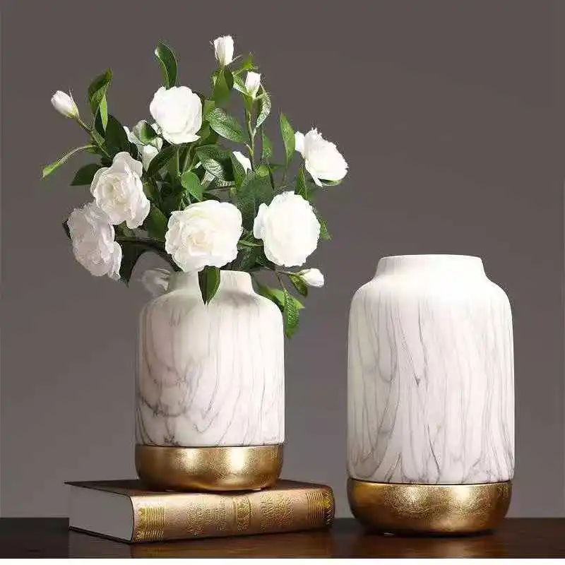 

2022 Hot explosion resin vase ceramic vase flower arrangement furniture light luxury articles