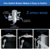 2-IN-1 Bathroom Shower Combo High Pressure Rainfall Shower Head with Extension Arm Handheld Shower Head with Wall Bracket Hose 6