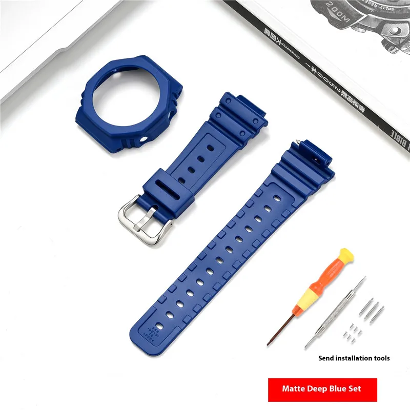 ตัวเลือกสินค้า ชุดดัดแปลงสายนาฬิกา G-SHOCK สำหรับผู้ชาย สายยางกันน้ำ พร้อมเครื่องมือ