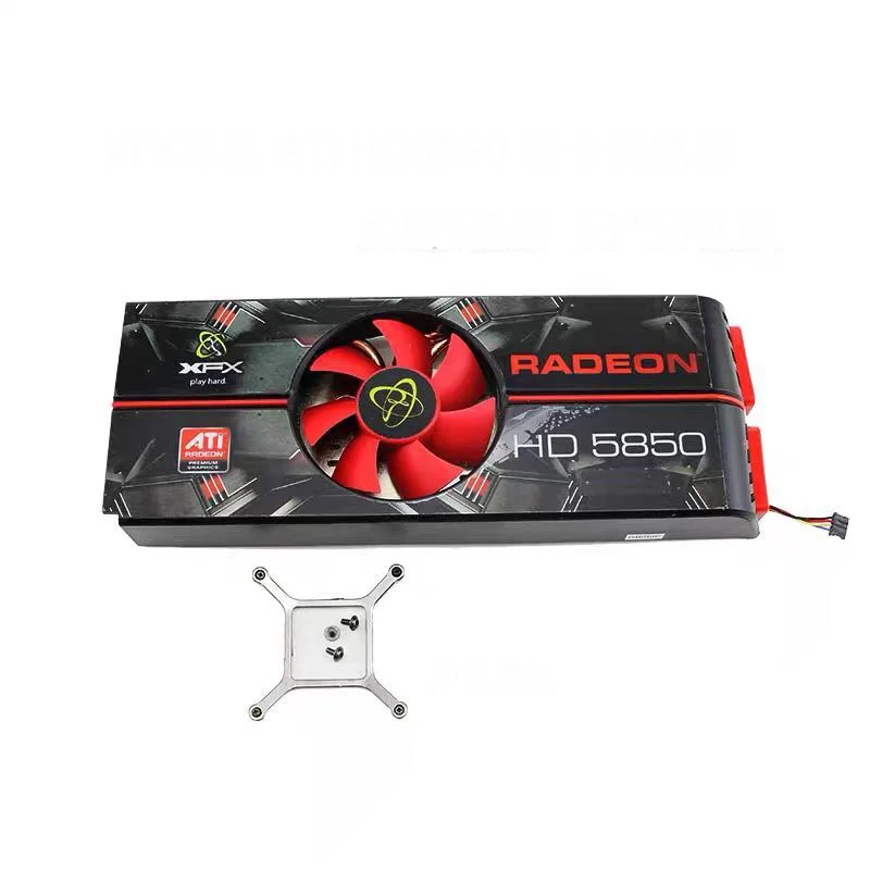 Placa gráfica XFX AMD ATI HD5850 Radiador, 5 dissipação de calor Copper Pipe, Novo