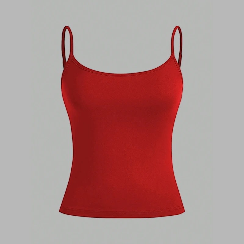 Sky Blue Women's Slim Tank Top - Summer Fashion Versatile Casual Sleeveless