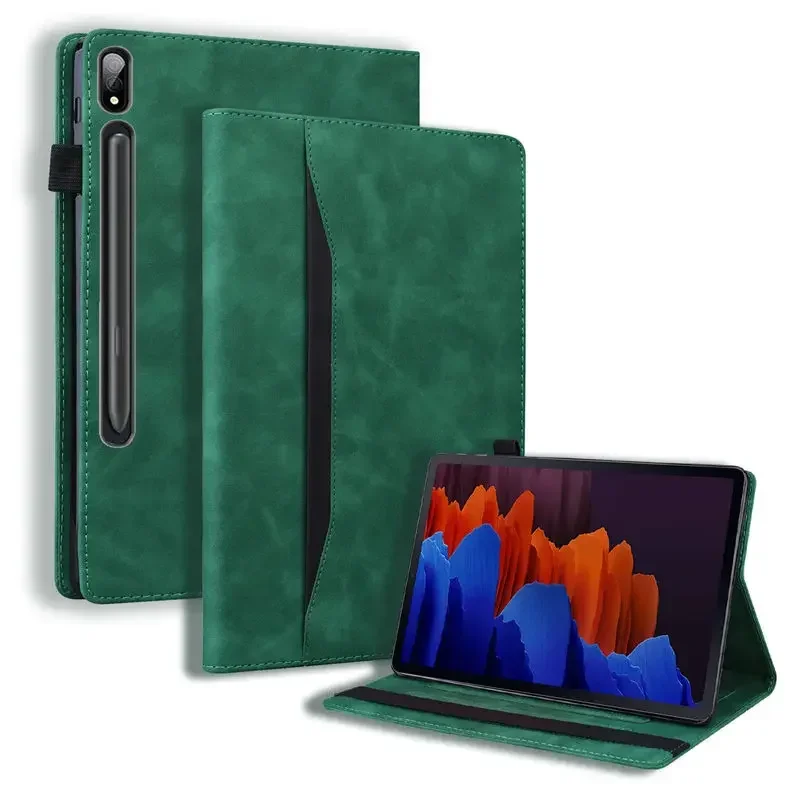Premium Business Wallet Flip Book Case with Soft TPU Shell Cover