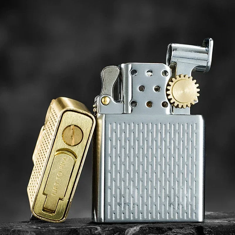 ZORRO Kerosene Lighter Inner Insert Parts Gas/Oil Flint Grinding Wheel Brass White Steel Cigarettes Lighters Repalce 912 915 902 lighter accessories,kerosene lighter,smoking accessories,lighter flint