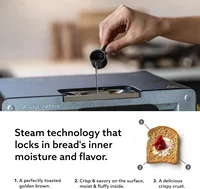 The Toaster | Steam Oven Toaster | 5 Cooking Modes: Sandwich Bread, Artisan Bread, Pizza & Pastry, Oven Precise Heat Control 2