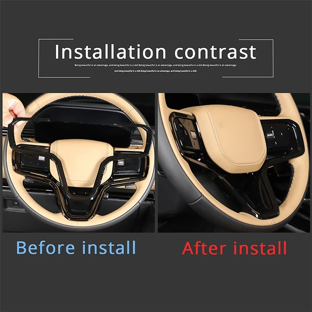 Copripulsante Volante In Fibra Di Carbonio Per Land Rover Evoque 2012-2017 - Accessorio Interni Auto - Foto 8