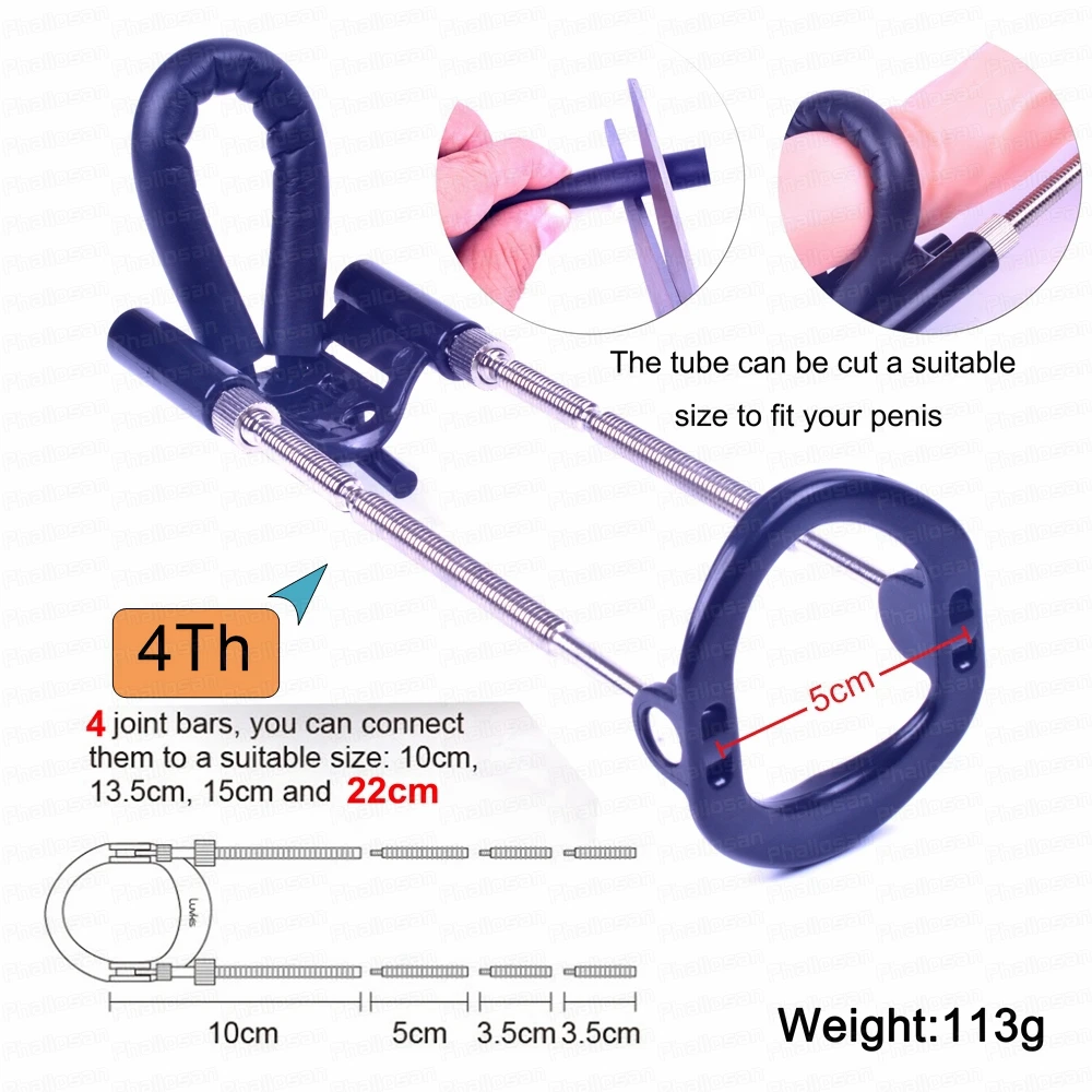 4th Male Penis Penis Extender Enlargement Edge Strap Dick Enlargers Manual Pump Male Stretcher Dildo Sex Toy Masturb for Men 18+