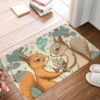 Squirrel Lover Bath Non-Slip Carpet Angel Living Room Mat Welcome Doormat Floor Decor Rug 1