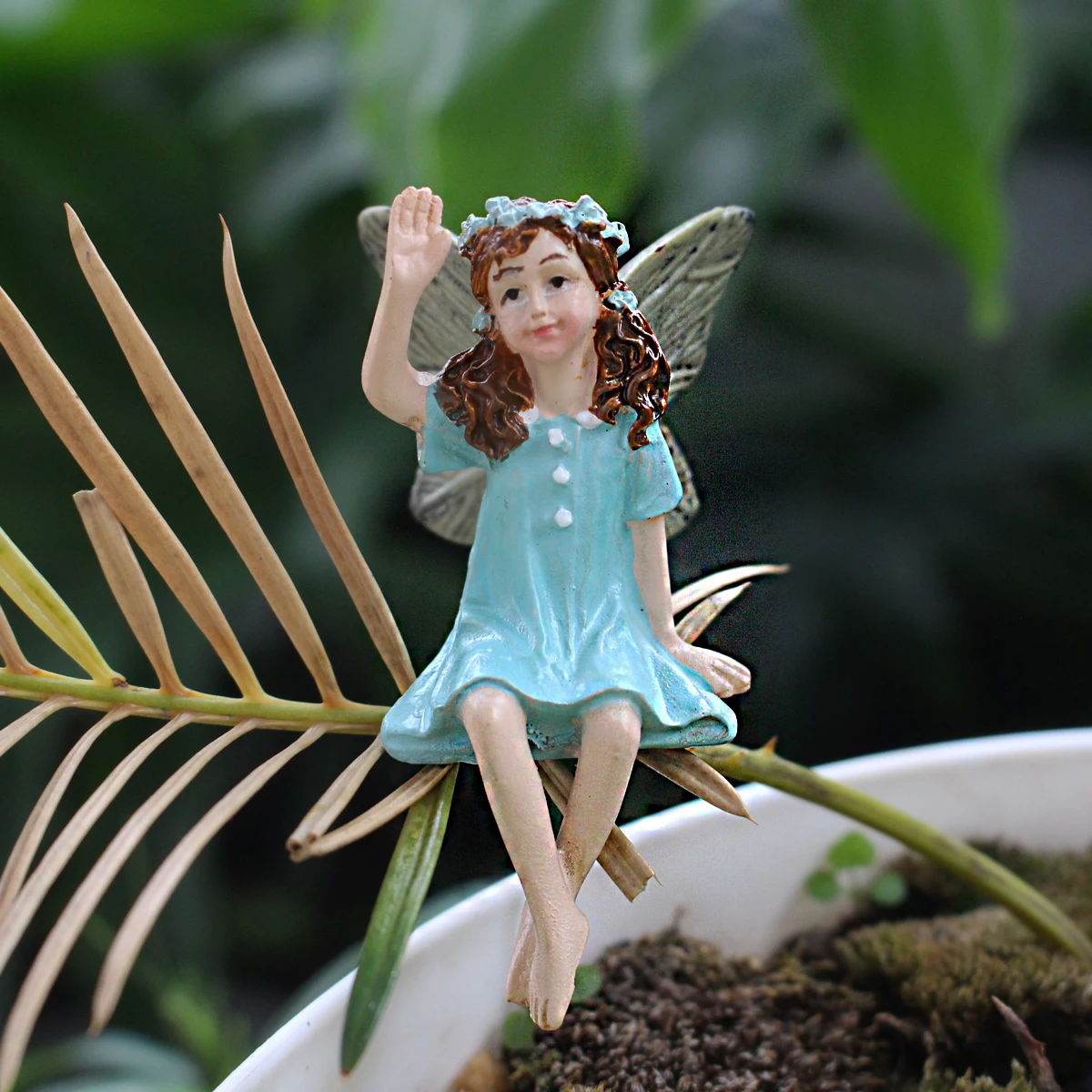 Fairy stake set：6PCS，Garden Fairy Sculpture Decoration - Main Image