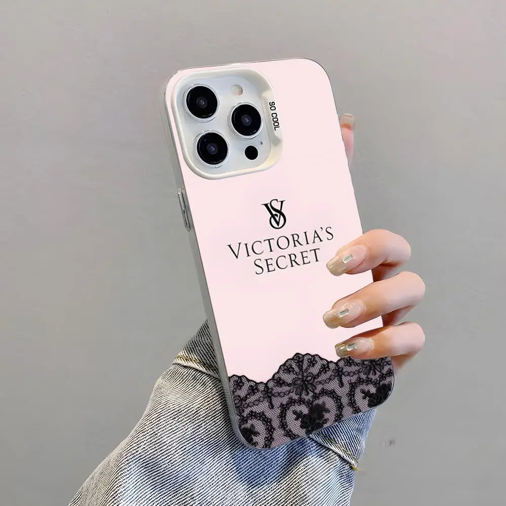 Luxury V-Victoria S-Secret VPink Shockproof Colorful Phone Case