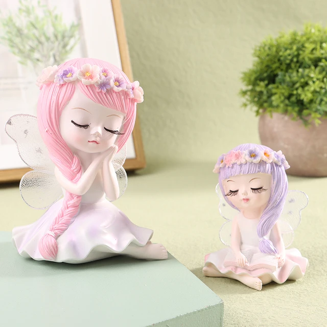 Fairy Cake Topper Angel Cake Decorations Party Flower Fairy Figurine Baking  Ornament Wedding Favors Girl Birthday Decors - AliExpress