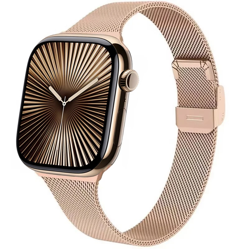 Sleek Milanese Metal Bracelet Watch Strap