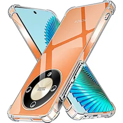 Shockproof Gradient Airbag TPU Protective Phone Case for Honor Magic 8 Lite (Clear)