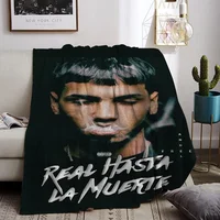 Anuel Aa Summer Blanket for the Sofa Fluffy Soft Blankets Bedroom Decoration Bedspread Bed Throw Decorative Custom Anime Knee 1