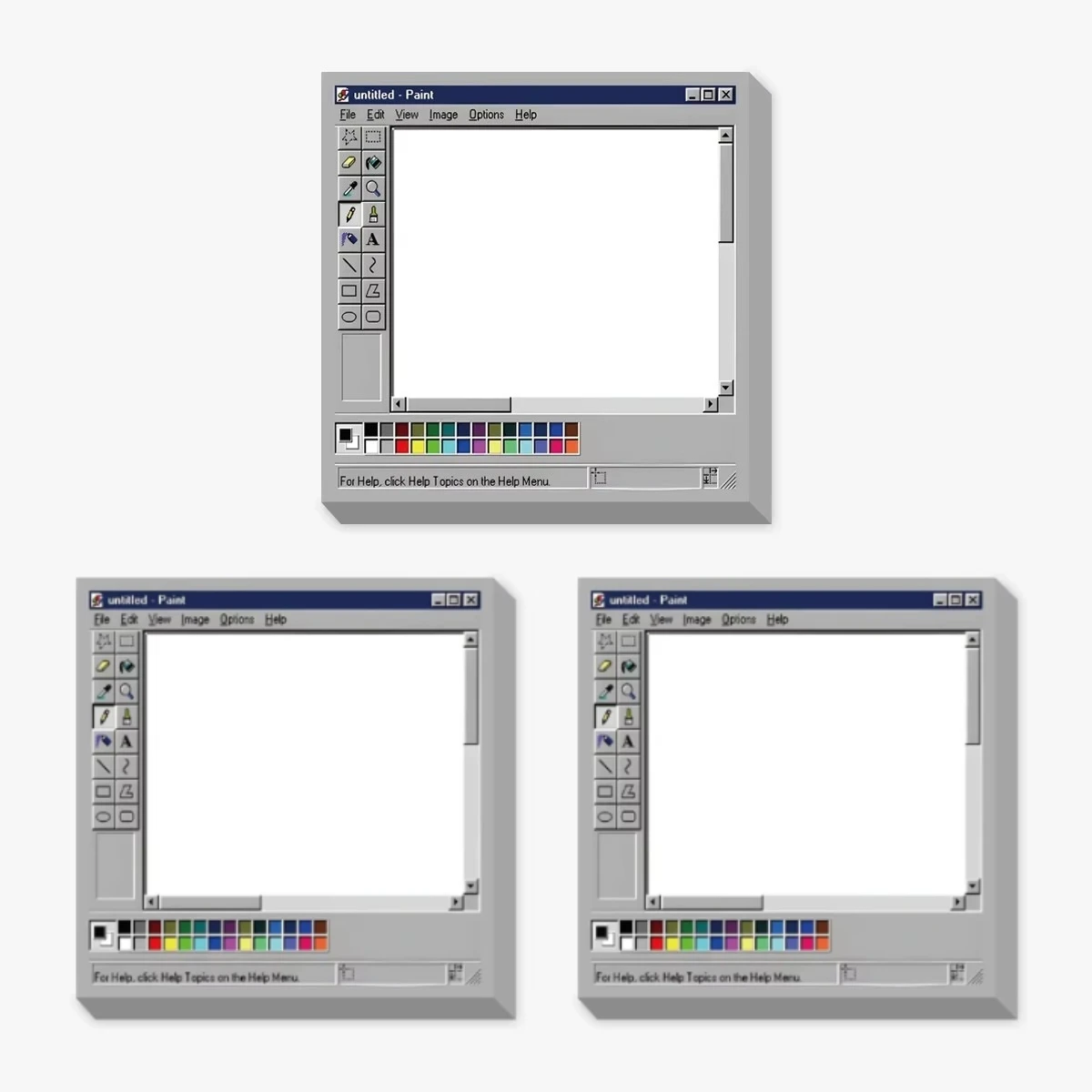 Retro Computer Drawing Pad - 150 Sheets Sticky Notes, Square Design for Artists and Office Use