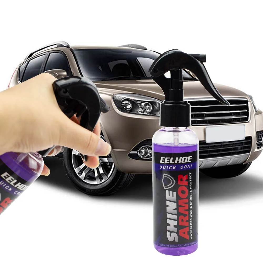 120ml Car Polishing Wax Ceramic Spray Waterless Car Wash Polishing Mirror Gloss Hydrophobic