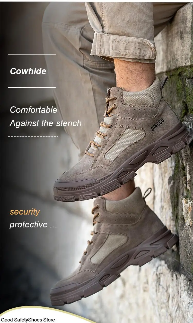 Indestructible Safety Men's Puncture-Proof Work Shoe Steel Toe