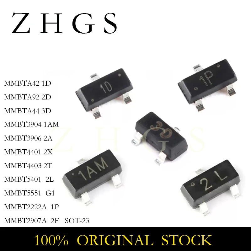 100PCS Assorted Bipolar Transistors Set