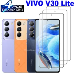 Premium Tempered Glass Screen Protector Film - Pack of 2/4 for 2 Pieces (For VIVO V30 Lite 4G)