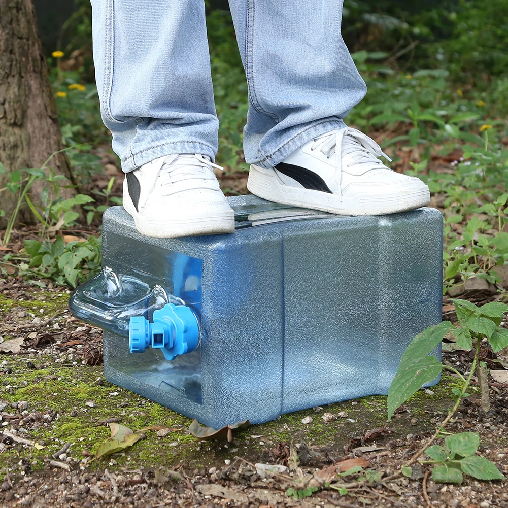 6/8/13/18L Water Container Portable Water Tank Container Faucet No Leakage Large Capacity for Camping Cooking Storage water storage container
