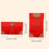 1pc Chinese New Year 2024 Red Envelope Lucky Money Bag Texture Faux Silk Visiting Relatives New Year Red Envelope For China 6