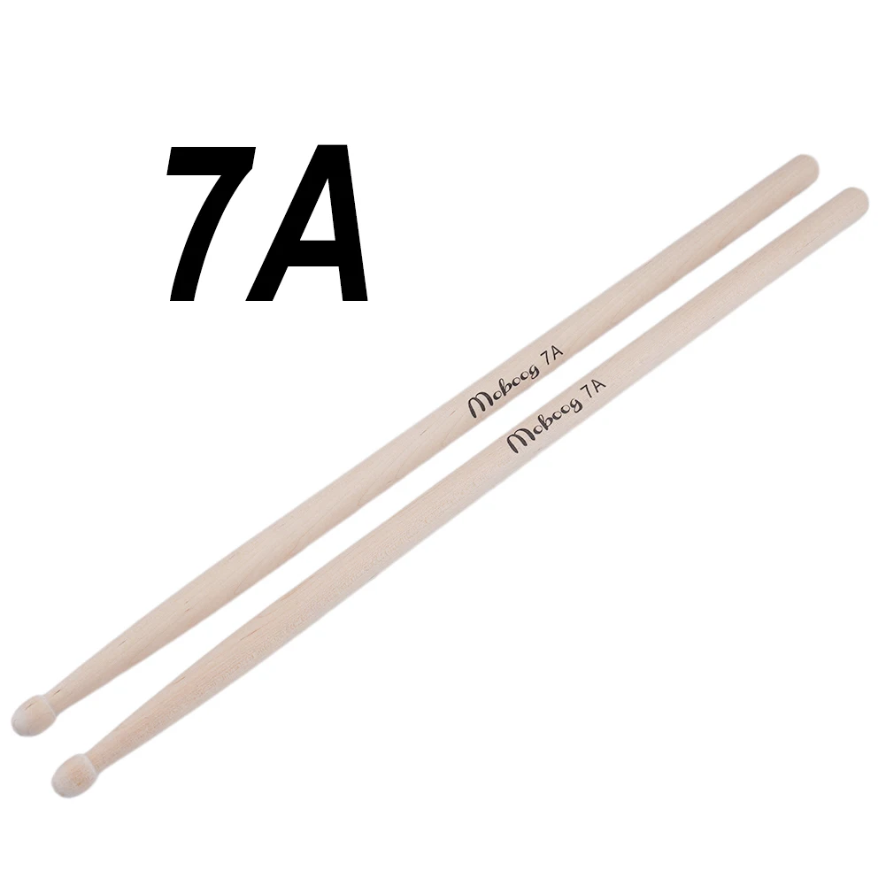 5A Drumsticks Beginner Drumsticks Drum Practice Oval Tip Punchy Drums Bright Cymbals Lightweight