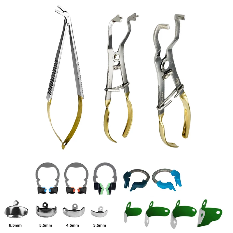 Dental Matrix Bands Sectional Matrix Plier Clamping Ring Clip Forceps Watercress Forming Plier Palodent Clamp Fit V3 System