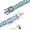 Nylon Personalized Cat Collar Custom Puppy Cat Collars Anti-lost Pet ID Name Necklace Collars With Bell Gift For Small Dogs Cats 4
