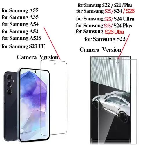 HD Screen Protector for Samsung S23 S26 A55 A35 A54 S25 Tempered Glass for Samsung S24 S21 S22 Mica Galaxy S24 Ultra S23 FE - Image 5