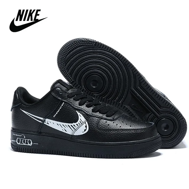 Nike Air Force 1 LV8 Utility Sketch Low Black/White Men's Shoes