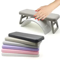 Folding Nail Hand Manicure Rest Arm Stand Pillow Cushion Holder Table Desk Armrest Sponge Support Mat Polish Tool Practice Salon 1