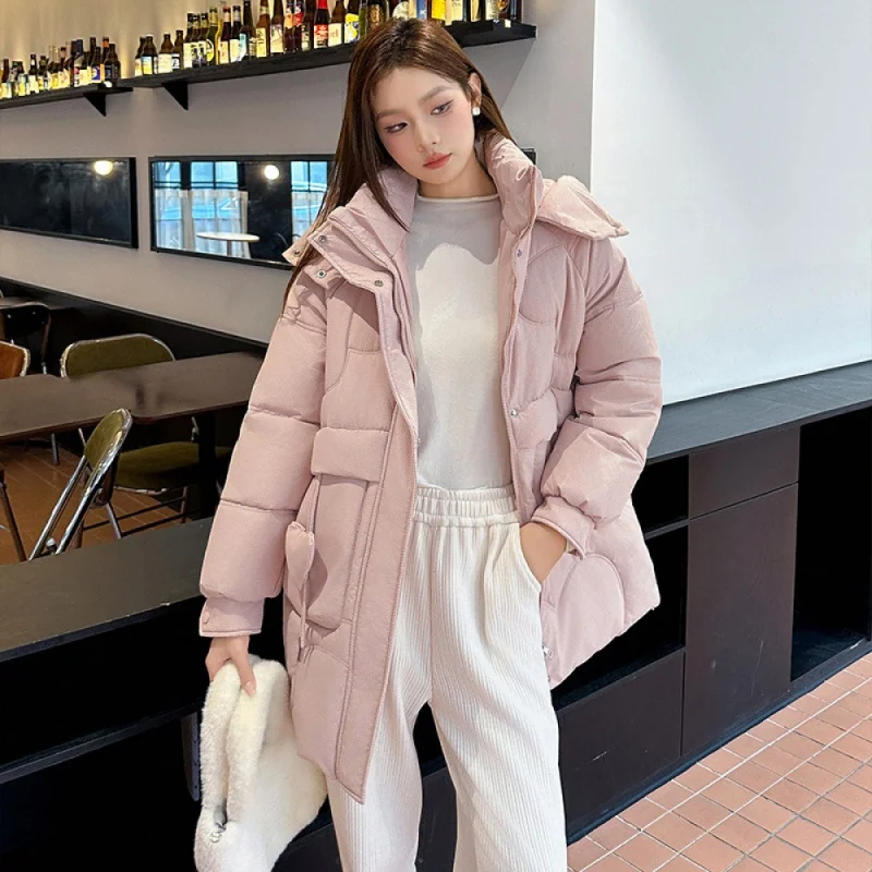 

23 New modelsFashion Fashionmonger South Korea Dongdaemun Thickened down Coat Women's Winter 2023 Fashion Student Bread Coat Cot