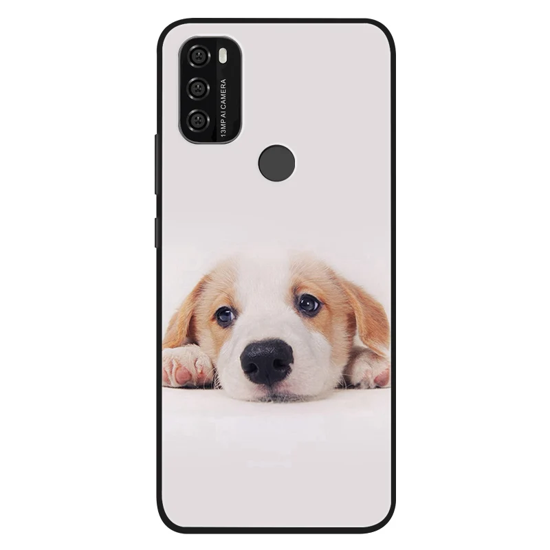 Silicone Cute Cats Painted Soft Black Cover