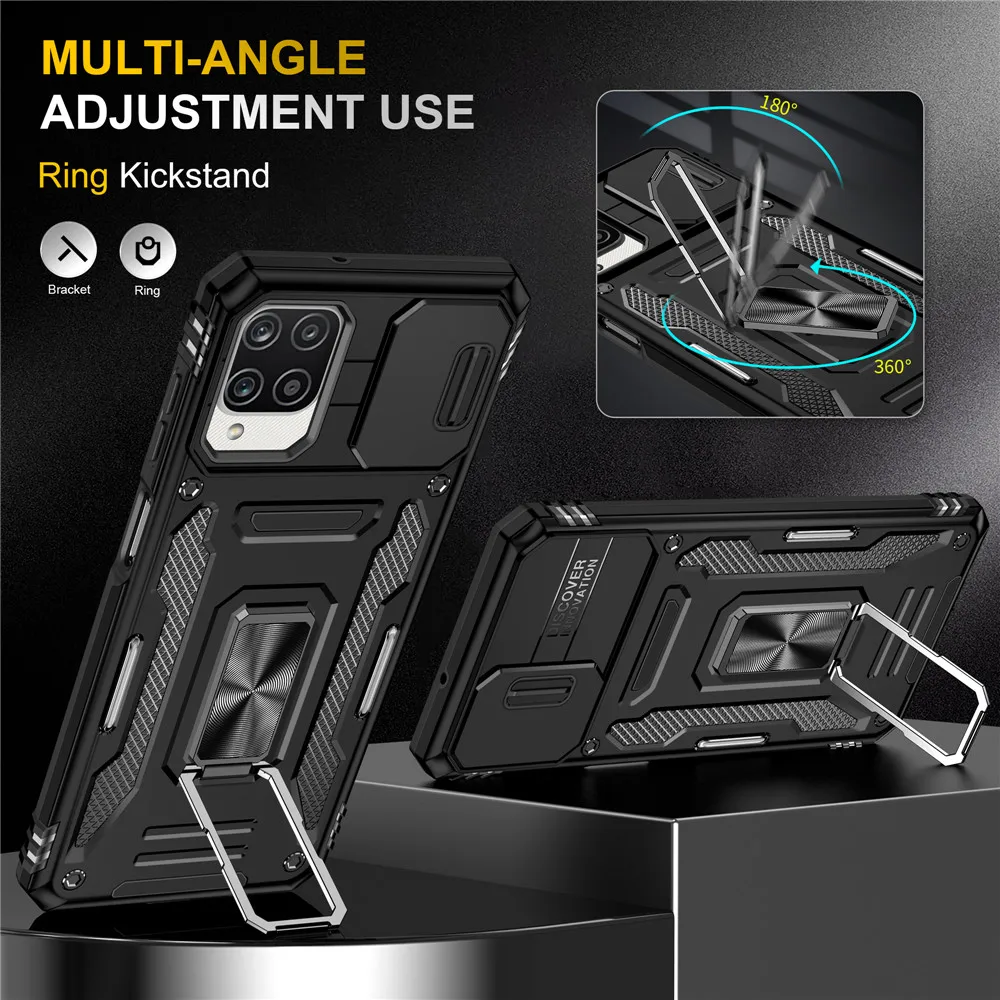 5G Armor Slide Lens Protective Case for Samsung Galaxy - Durable Back Cover