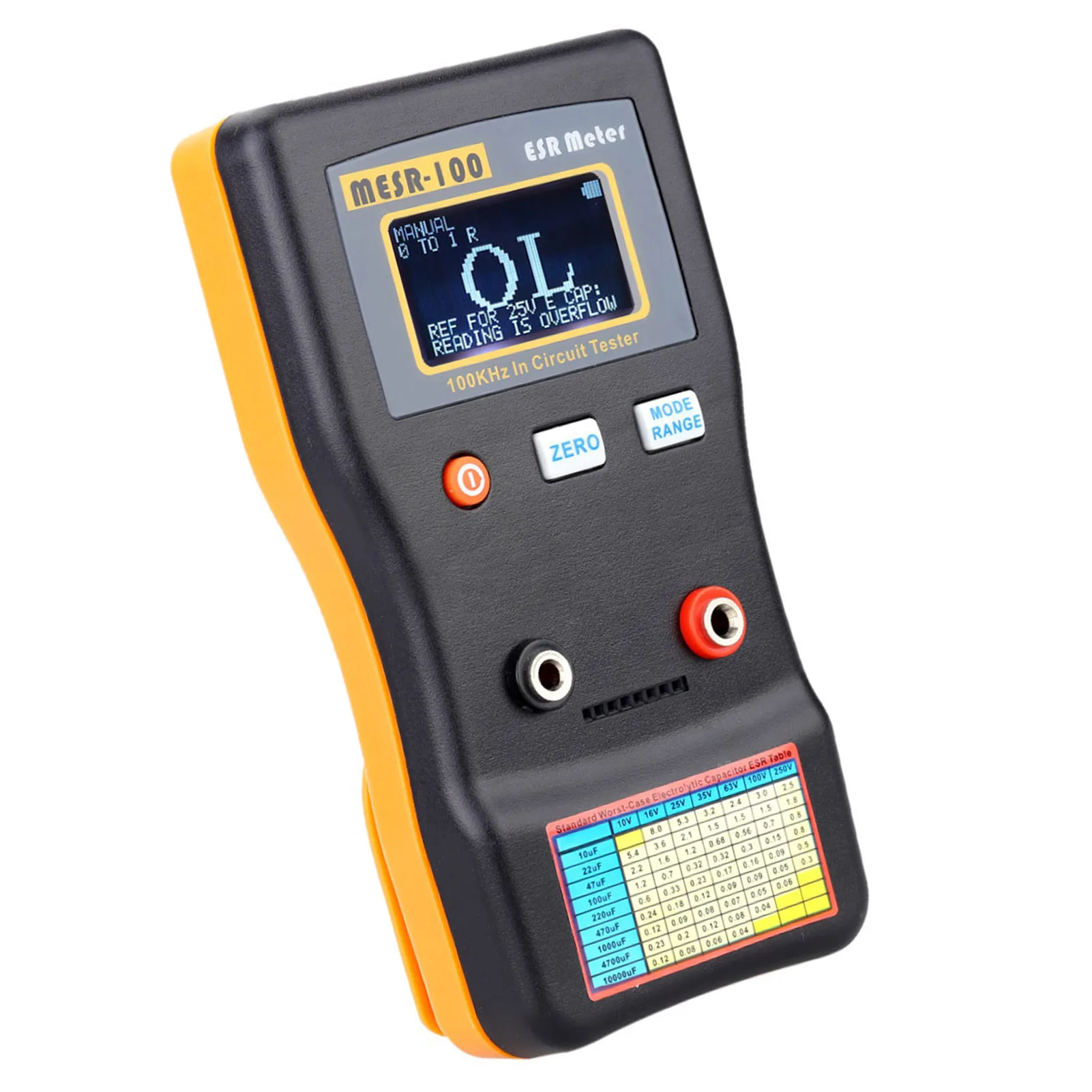 MESR-100/M6013 V2 ESR Capacitance Ohm Meter Professional Measuring Internal Resistance of Capacitor Capacitance Circuit Tester Digital Multimeter Multimeter Tester
