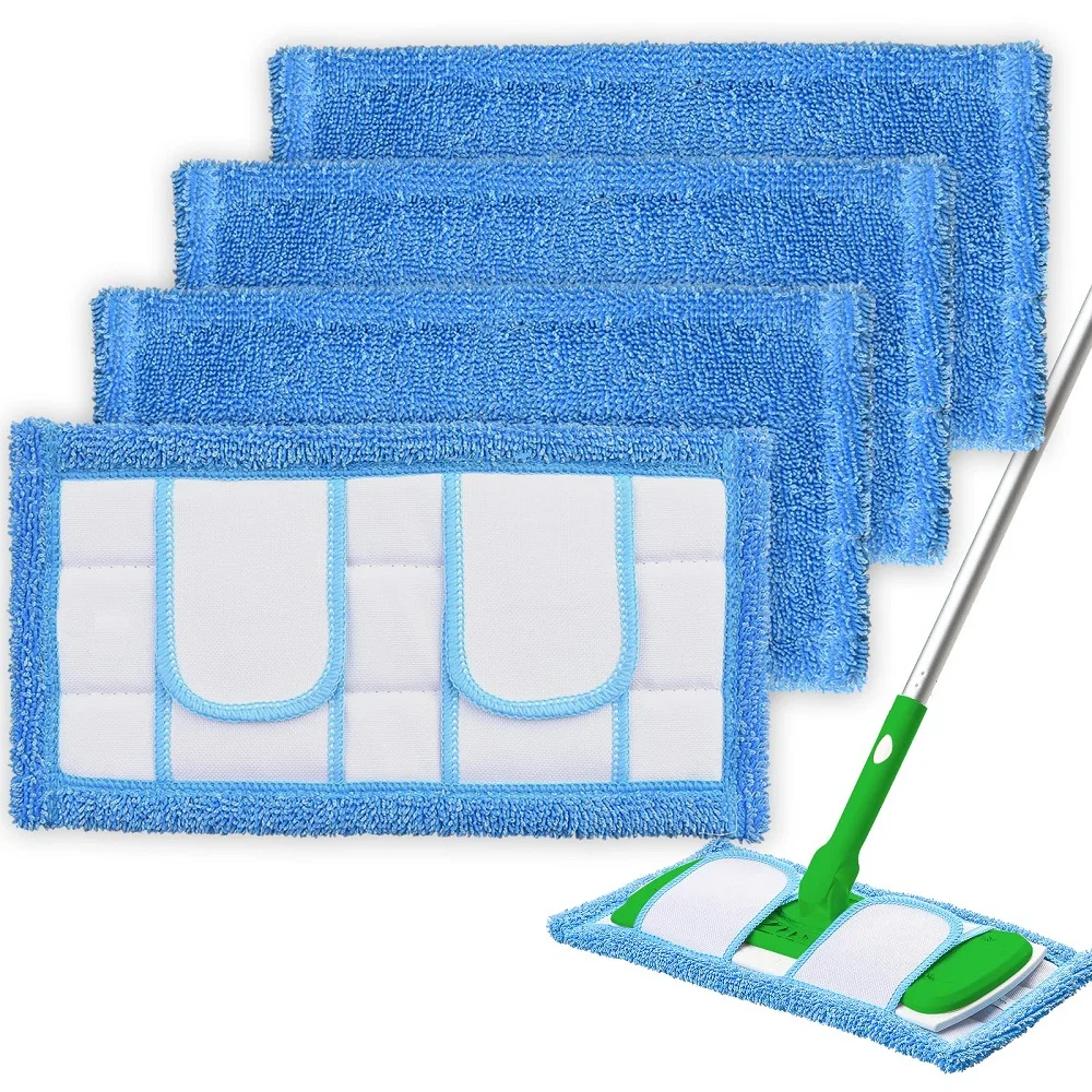 1/2 Pezzi Mop Pad In Microfibra Per Swiffer Sweeper Mop Panni/Pad Wet And Dry Flip Mop Strumenti Di Pulizia Riutilizzabili Lavabili