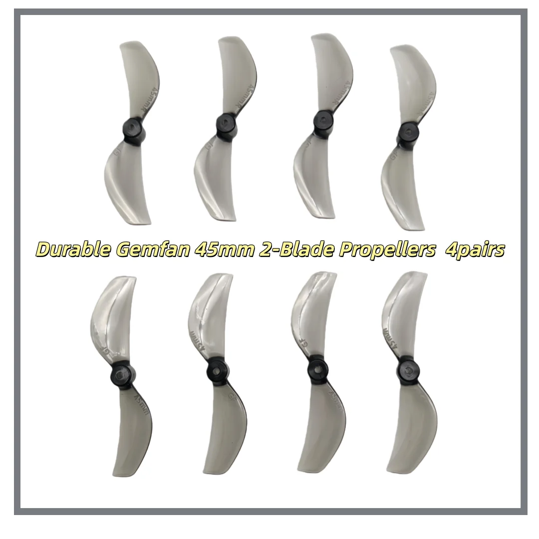 Hélices 45mm pour Drone FPV Micro - 2 ou 3 Pales, 1.5mm Axe