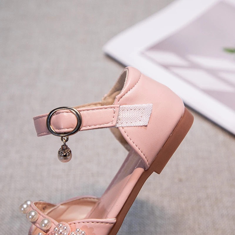 Girls Floral Sandals Non Slip Summer Dance Flats