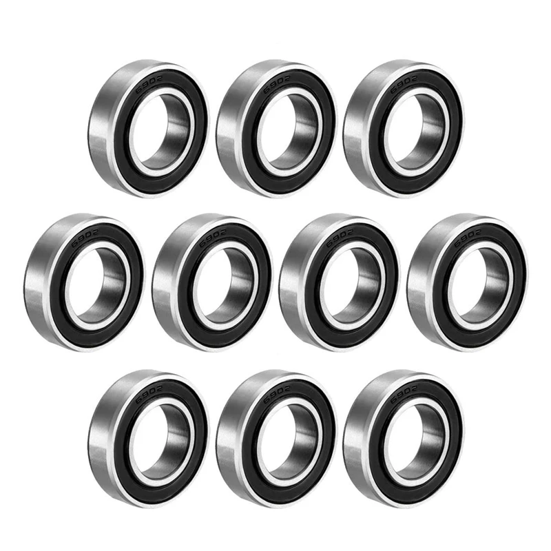 

10PCS 6902-2RS Bicycle Hub Bearing 15X28X7 Mm 6902 2RS Ball Bearings 6902RS For KOOZER XM490 Hub