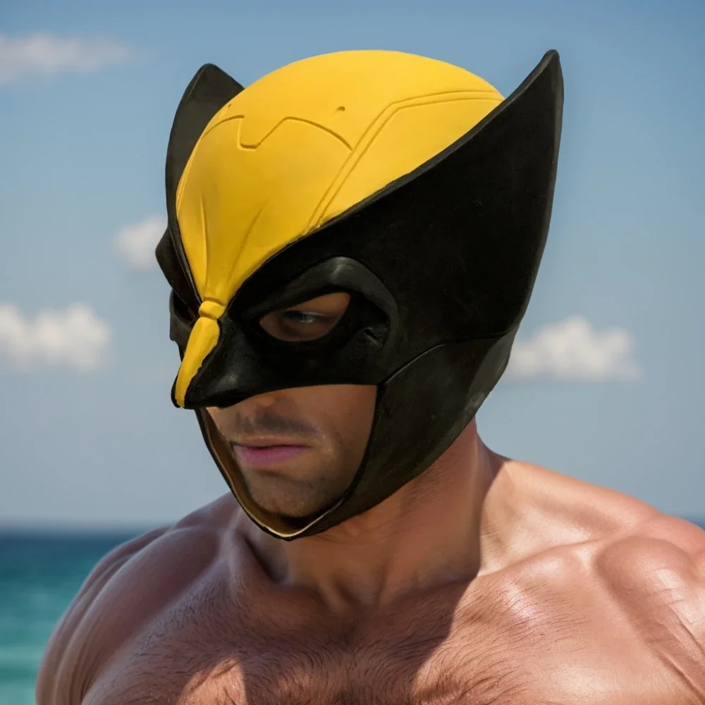 Wolverine mask Latex helmet James Howlett mask movie Cosplay Halloween adult costume prop