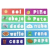 Toddler Montessori Spell Spanish Alphabet Words Game Wooden Toy Learning Jigsaw Letter Puzzles Early Educational Toys for Kids 3