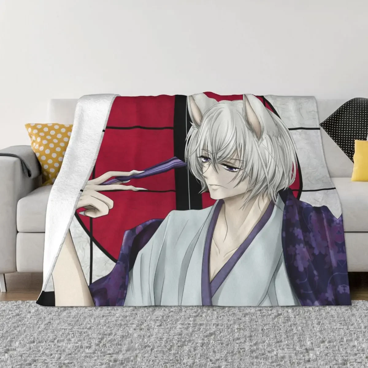 

Kamisama Kiss Blanket Flannel Tomoe Anime Super Soft Throw Blanket for Car Sofa Couch Bedroom Quilt