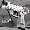 Mechanical Burst USP 2011 Pistol Shell Ejection Empty Hanging Decompression Gun Continuous Soft Bullet Launcher Toy Gun 1