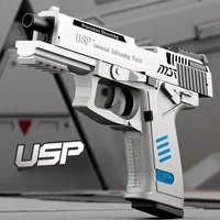 Mechanical Burst USP 2011 Pistol Shell Ejection Empty Hanging Decompression Gun Continuous Soft Bullet Launcher Toy Gun 1