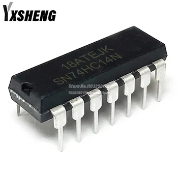 10PCS SN74HC14N DIP14 SN74HC14 DIP 74HC14N 74HC14 Inverters Hex Schmitt-Trigger DIP-14 IC Chip 1