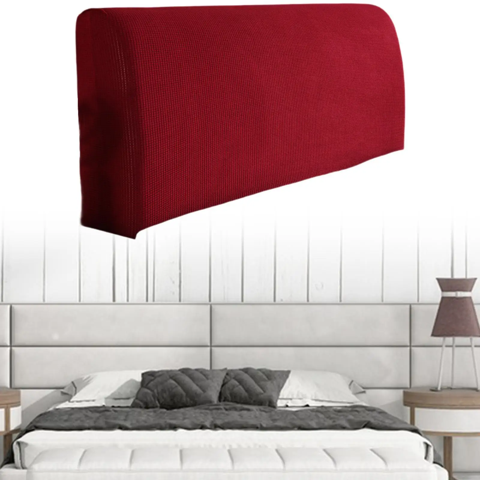 Bed Headboard Cover Removable Soft Bedroom Decor Elastic Bedhead Cover Protective Case Dustproof Cover Modern Bed Head Cover Bed Headboard Cover Removable Soft Bedroom Decor Elastic Bedhead Cover Protective Case Dustproof Cover Modern Bed Head Cover