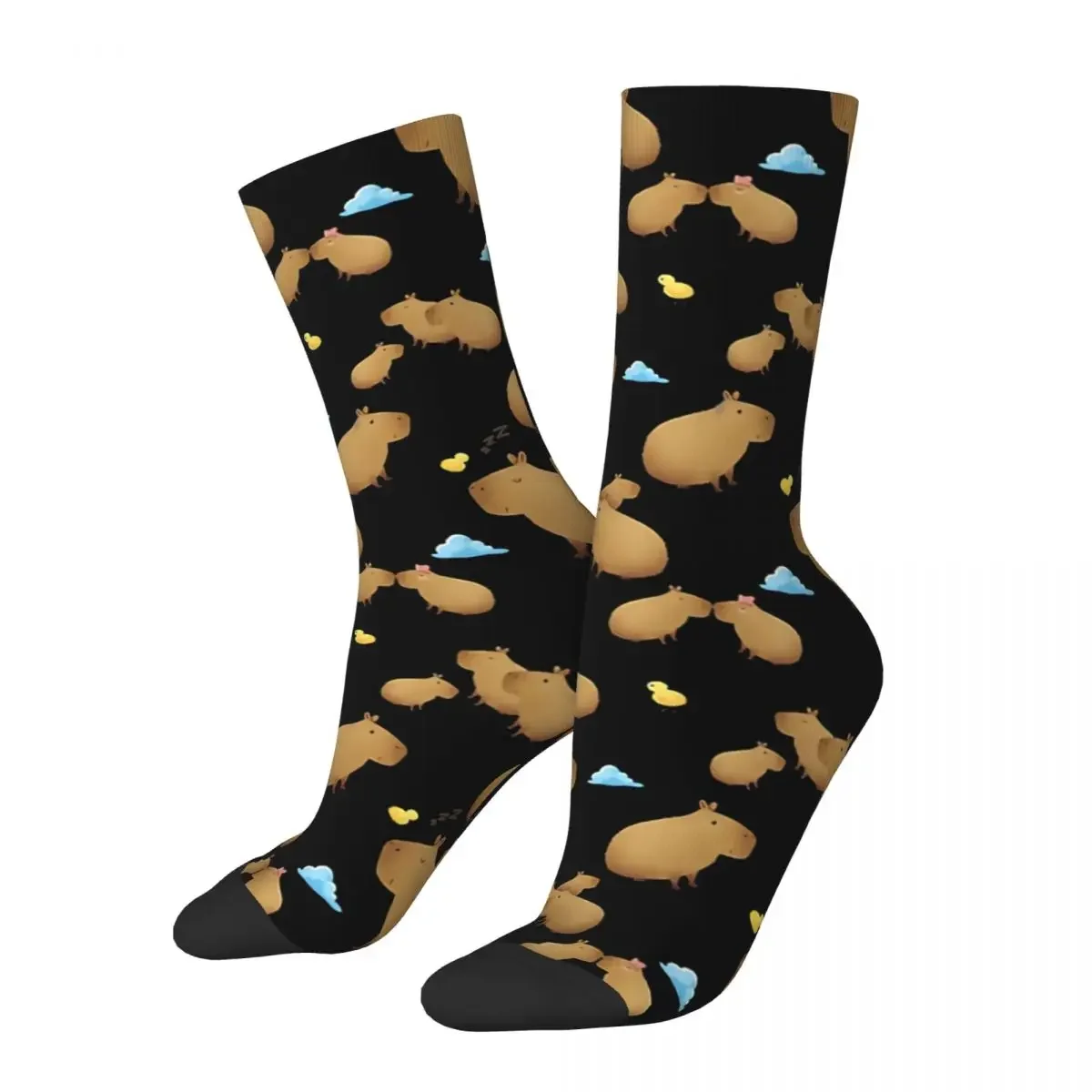 

Happy Socks for Men Women Chill Cute Retro Harajuku Capybara Hip Hop Novelty Street Style Crew Crazy Socks Summer