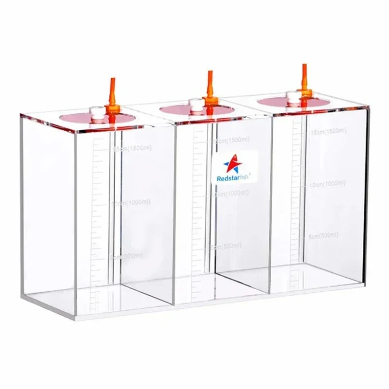 

Дозирующий насос Red Starfish, бак для хранения жидкости со шкалой 1,5 л/2,5 л/4,5 л, высококачественный акриловый риф