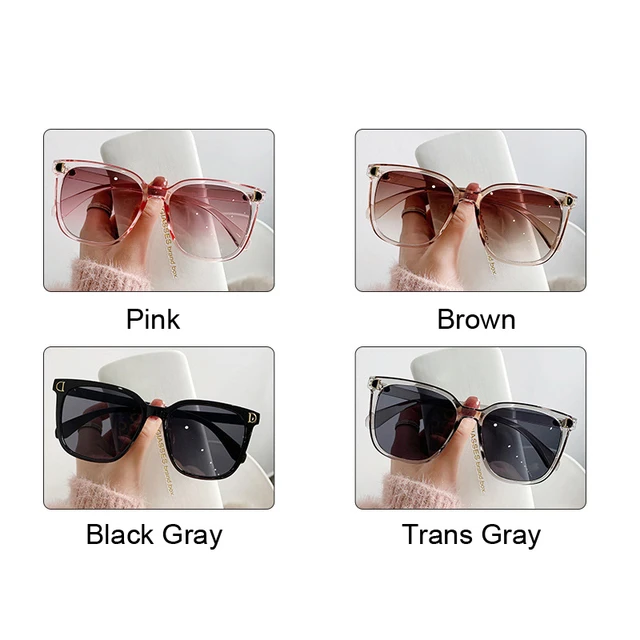 Fashion Oversized Sunglasses Woman Brand Designer Vintage Square Sun Glasses Female Big Frame Gradient Shades Oculos De Sol