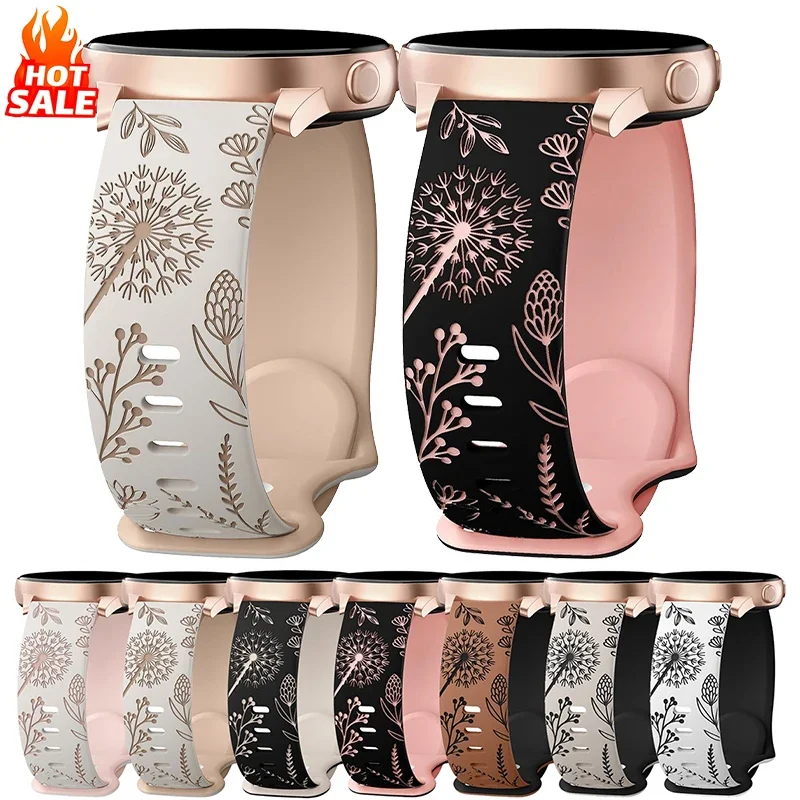 Elegant Women's Silicone Watch Strap - 20mm Band Bracelet in Various Sizes